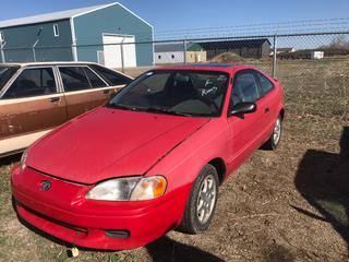 Selling Off-Site -  1996 Toyota Paseo 2 Door Car c/w 4 Cyl, 5 Spd, With Key, Showing 332,989 Kms, VIN JT2CC53H6T0006899.  Location - 527 North 200 East, Raymond, AB -  For Further Information Please Call Chris 403-308-1161.