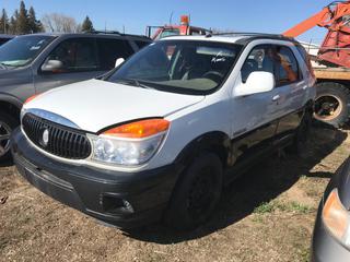 Selling Off-Site -  2003 Buick Rendezvous c/w V6, Auto, With Key,  Showing 89003 Kms, VIN 3G5DA03E33S519053.  Location - 527 North 200 East, Raymond, AB -  For Further Information Please Call Chris 403-308-1161.