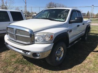 Selling Off-Site -  2009 Dodge 2500 Crew Cab 4x4 P/U c/w 5.7, Auto, With Key,  VIN 3D7KS28T79G522894. Location - 527 North 200 East, Raymond, AB -  For Further Information Please Call Chris 403-308-1161.