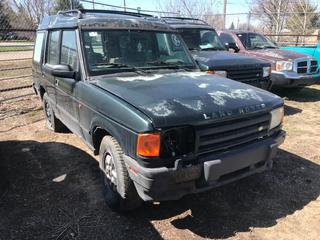 Selling Off-Site -  1995 Land Rover Discover 4x4 SUV c/w 3.9, Auto, No Key, Showing 302,626 Kms, VIN SALJY1245SA138576. Location - 527 North 200 East, Raymond, AB -  For Further Information Please Call Chris 403-308-1161.