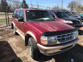 Selling Off-Site -  1996 Ford Explorer SUV c/w 5.9, Auto, With Key, Showing 247,822 Kms, 1FMDU35P7TUC27899. Location - 527 North 200 East, Raymond, AB -  For Further Information Please Call Chris 403-308-1161.