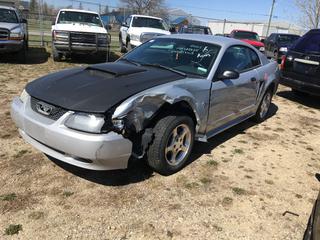 Selling Off-Site -  2003 Ford Mustang c/w 4.6, Auto, With Key, Showing 259,590 Kms, VIN 1FAFP40403F382358. Location - 527 North 200 East, Raymond, AB -  For Further Information Please Call Chris 403-308-1161.