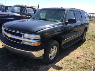 Selling Off-Site -  2003 Chev Suburban c/w 5.3, Auto, No Key, VIN 3GNFK16Z83G247886. Location - 527 North 200 East, Raymond, AB -  For Further Information Please Call Chris 403-308-1161.