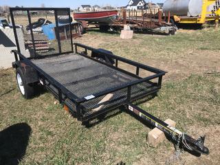 Selling Off-Site -  2012 5'x8' S/A Utility Trailer c/w Ramp, VIN 4YMUL0812CN010863. Location - 527 North 200 East, Raymond, AB -  For Further Information Please Call Chris 403-308-1161.