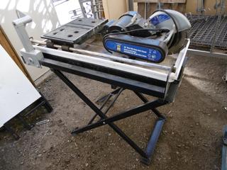 10" Wet Tile Saw c/w Stand.