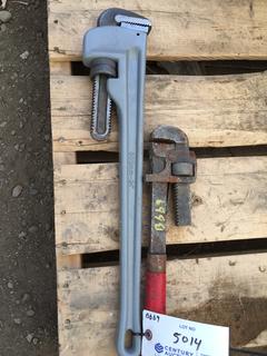 (2) Pipe Wrenches.