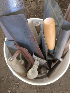 Assorted Concrete Trowels.