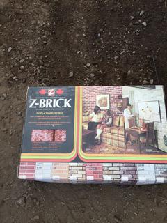 (3) Boxes of 30 Z-Brick Wall Covering.