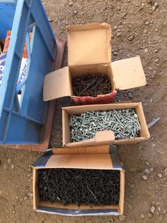 Assorted Boxes of Screws.