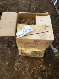 Quantity of 1 1/2" Gold Deck Screws.