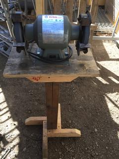 6" Grinding Wheel on Stand.