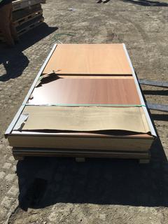 (11) 49"x97"x3/4" Fabricated Wood Sheets & (2) 1/2 Sheets.