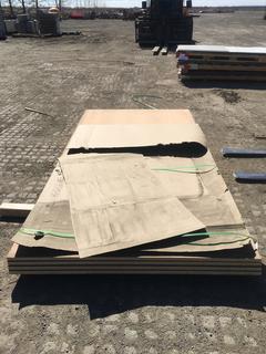 (4) 5'x10'x1" Engineered Wood Sheets.