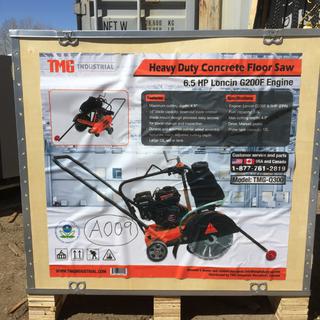 (New) TMG Industrial Heavy Duty Concrete Floor Saw.