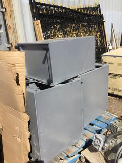 Quantity of 2 Drawer Metal Filing Cabinet.