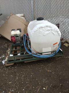 Skid Mounted Pressure Washer w/ Tank.