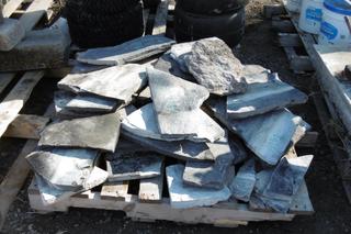 Pallet of Decorative Flat Stone.