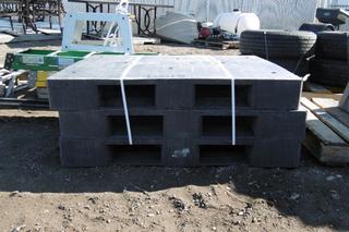 Set of (3) Plastic Pallets 47" x 39".