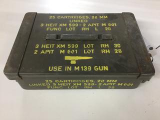 Metal Ammo Box, 14" x 9-1/2" x 4".