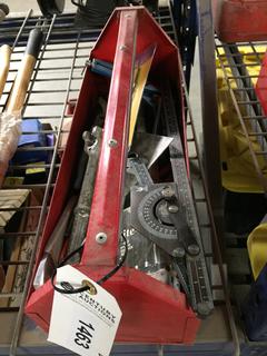 Metal Tool Caddy c/w Assorted Screwdrivers, Pliers, Etc.