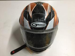 Gmax Sektor Orange/Black Size XXXL Helmet With Visor.