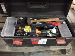 Jobmate 26" Tool Box c/w Ball Pein Hammer, Wrenches, Pliers, Etc.