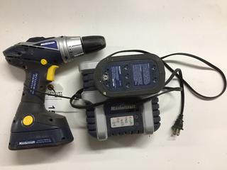 Mastercraft 14.4V Drill c/w (2) Batteries & Charger.