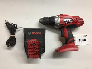 Skil 14.4V Drill c/w Bosch 18V Battery & Charger.