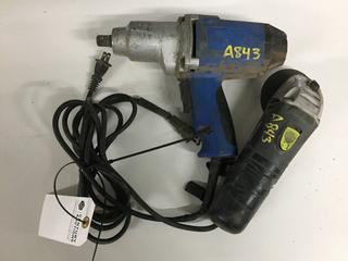 Impact Wrench & 4-1/2" Angle Grinder.