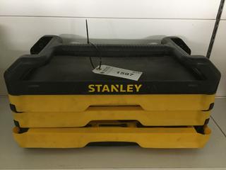 Stanley Tool Box c/w Sockets, Bits, Ratchets, Etc.