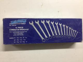 Unused Westward 14-Piece Combination Wrench Set.