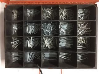 Assorted Steel Cotter Pins in Case.