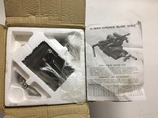 Unused 2-Way Cross Slide Vise.