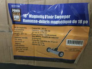 Power Fist 18" Magnetic Floor Sweeper.