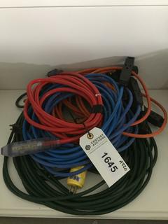 Quantity of Assorted Extension Cords.