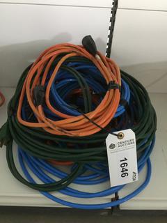 Quantity of Assorted Extension Cords.