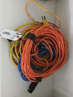 Quantity of Assorted Extension Cords.