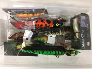 Assorted Plugs, Rapalas & Fishing Lures.