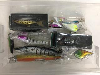 Assorted Plugs, Rapalas & Fishing Lures.