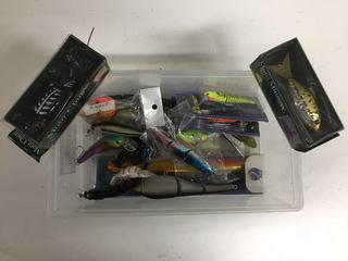 Assorted Plugs, Rapalas & Fishing Lures.