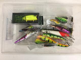 Assorted Plugs, Rapalas & Fishing Lures.