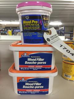 (3) Containers of Wood Filler.