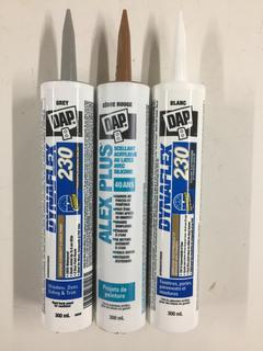 Quantity of Assorted Indoor/Outdoor Caulking.