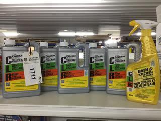 (5) 828ml CLR & (1) CLR Kitchen & Bath Cleaners.