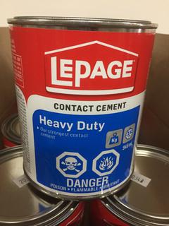 (6) 946ml LePage Heavy Duty Contact Cement.