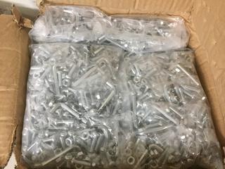 Box of 1/4” Cap Screws & 1/4” Nuts c/w Allen Key. 400 Packs/Case.