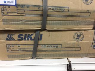 (2) Boxes of 20" Sikai S16001H Heavy Duty Under-Mount Full Extension Self Closing Drawer Slide, 35Kg Capacity, 8 Sets Per Box.