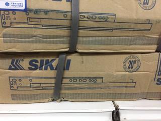 (2) Boxes of 20" Sikai S16001H Heavy Duty Under-Mount Full Extension Self Closing Drawer Slide, 35Kg Capacity, 8 Sets Per Box.