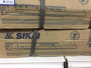 (2) Boxes of 20" Sikai S16001H Heavy Duty Under-Mount Full Extension Self Closing Drawer Slide, 35Kg Capacity, 8 Sets Per Box.