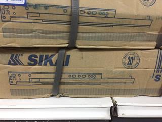 (2) Boxes of 20" Sikai S16001H Heavy Duty Under-Mount Full Extension Self Closing Drawer Slide, 35Kg Capacity, 8 Sets Per Box.